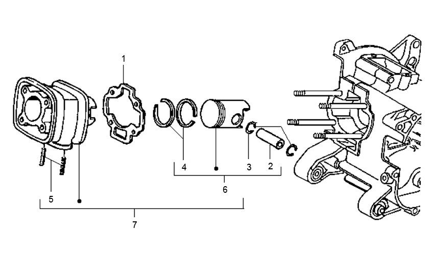 Cylindre Gilera Runner 98-2005 2 temps