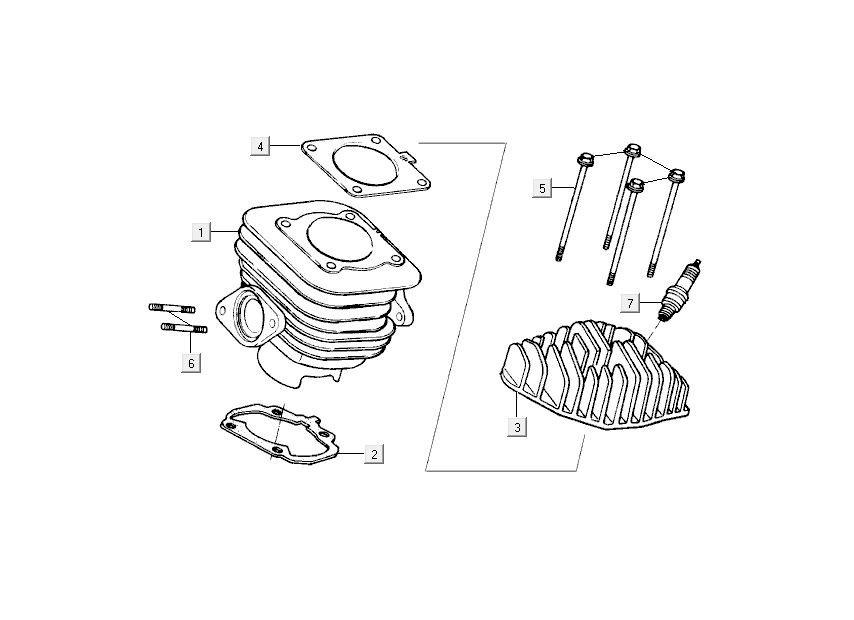 cylindre Kymco Grand Dink 2 temps Titane