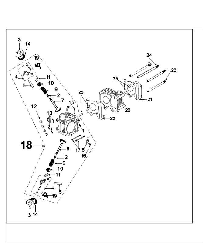 Cylindre Peugeot Speedfight 4 4 temps noir