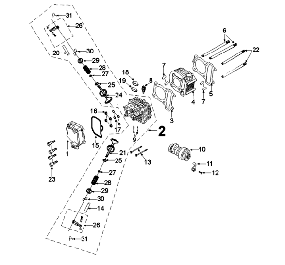 Cilinder Peugeot Tweet 125 EFI YO N SBC E4 2018-2020