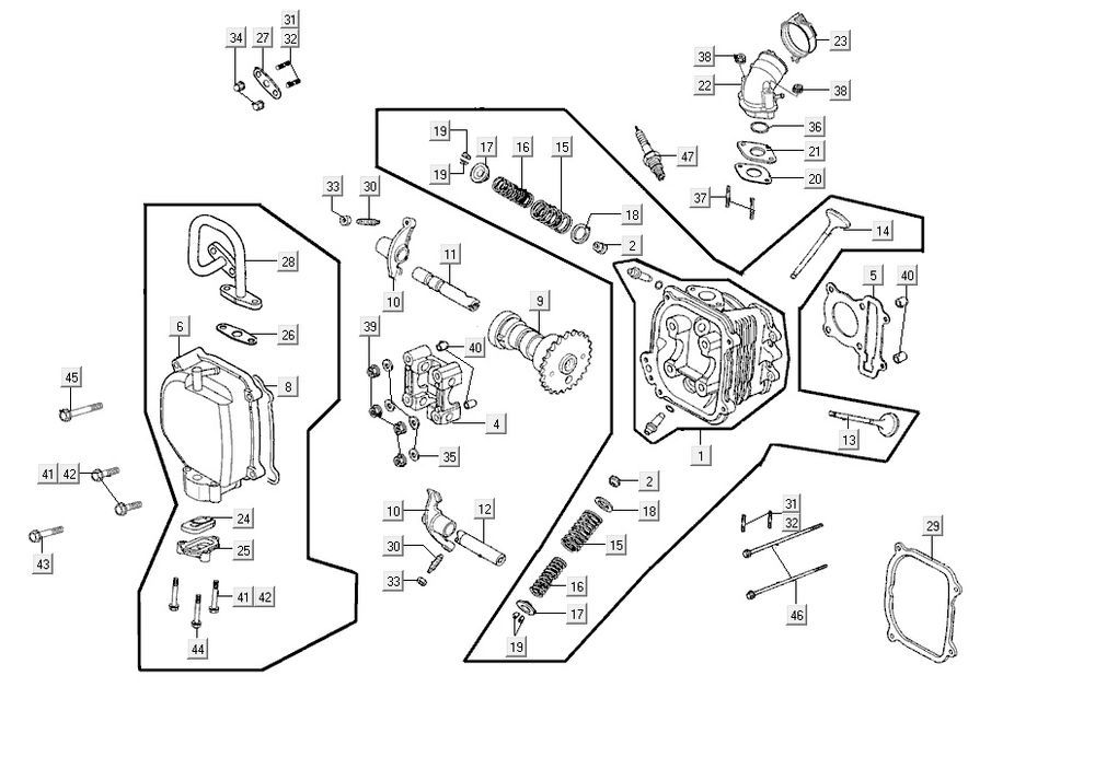 culasse AGILITY CITY 16 4T 125