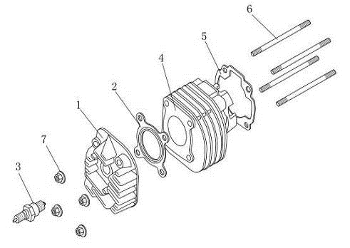 Culasse China Venom blanc