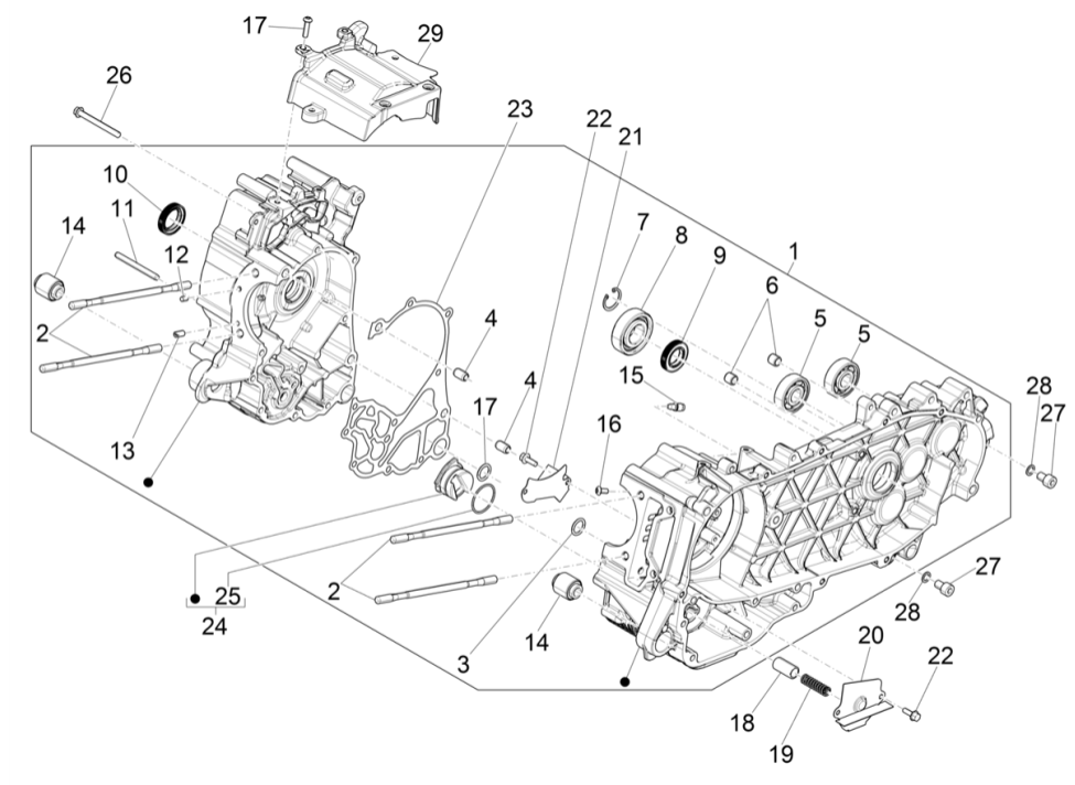 Carter Vespa GTS 125 IE ABS Euro 5 2021