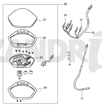 Cockpit-Teller Santini Capri noir mat