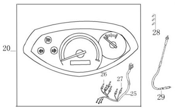 Cockpit-Teller Berini Sprint bleu foncé