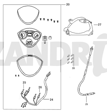 Cockpit-Teller BTC Riva Sport bleu foncé