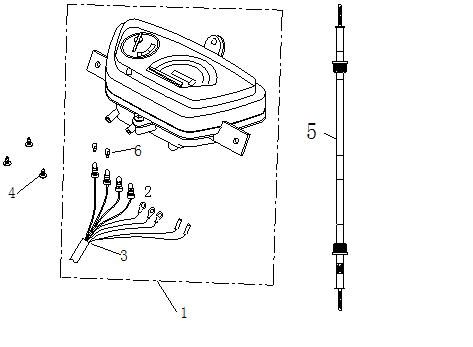 Cockpit-Teller China Ape50 marron