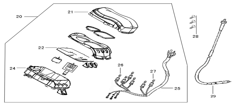 Cockpit-Teller China Star50 rouge blanc