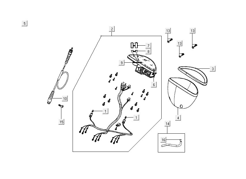 comptoir de cockpit Kymco Grand Dink 2 temps Titanium