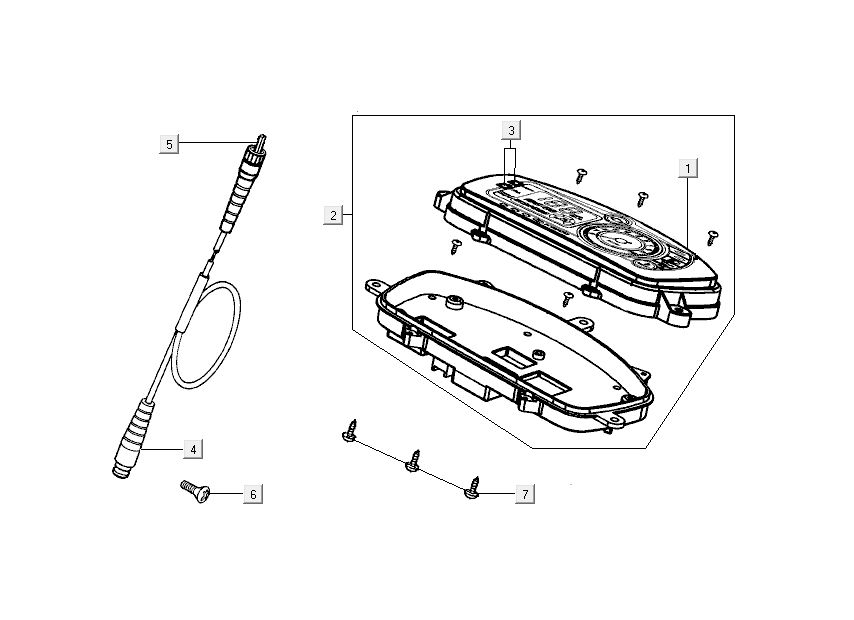 Cockpit - Teller Kymco New Dink 4 temps or