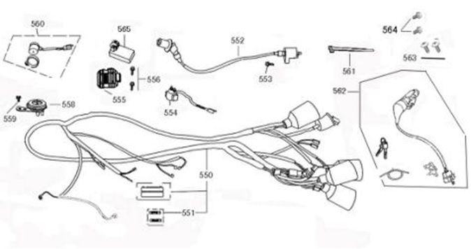 Faisceau de câblage de verrouillage de contact BTC Streetline anthracite plat