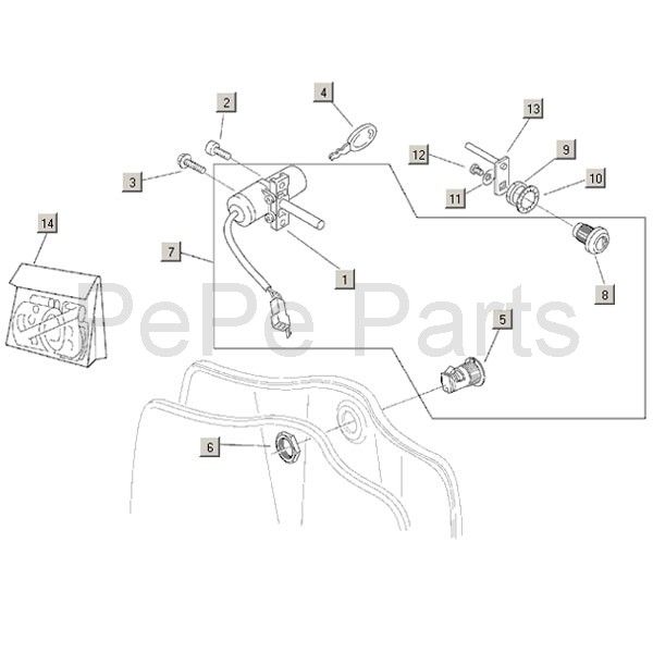 Commutateur d'allumage Aprilia Habana 2t (moteur Aprilia) 1999 - 2004