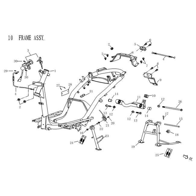 Serrure d'allumage/standard Agm Qube