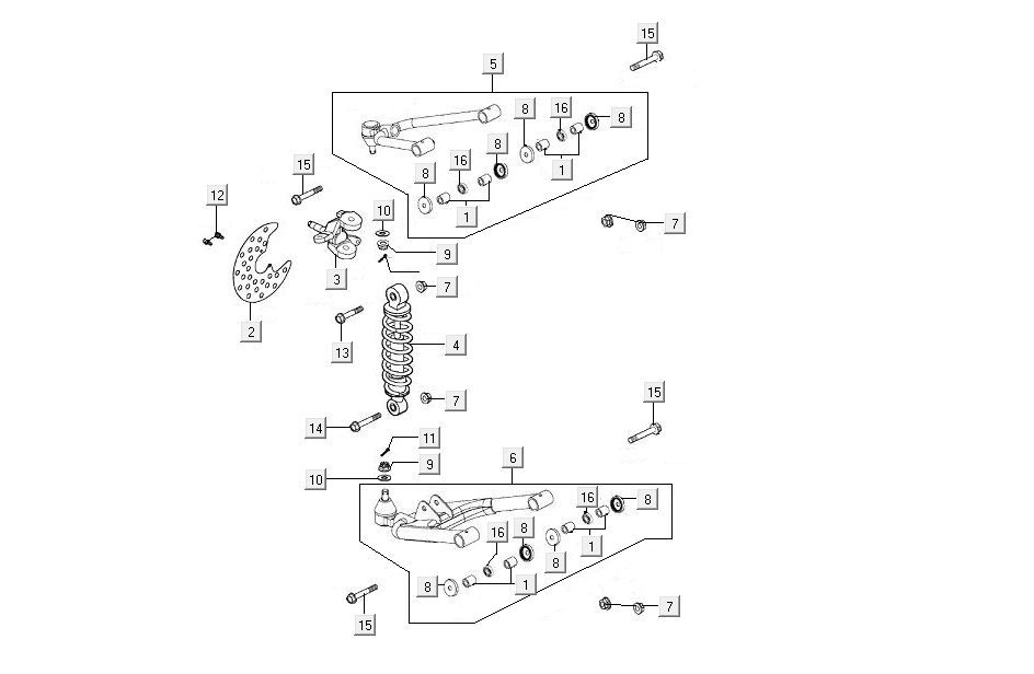 Coussin de bras gauche Kymco MXU 300