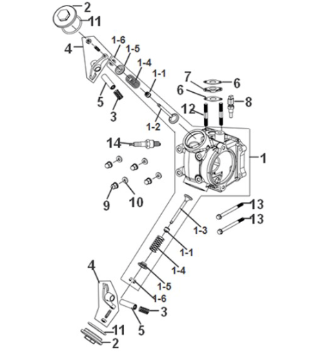 Culasse Sym Symphony ST 50 E5