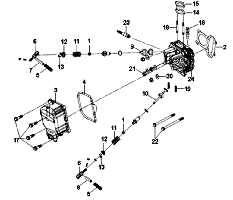 Culasse KPL. Sym Symphony ST 125I E4