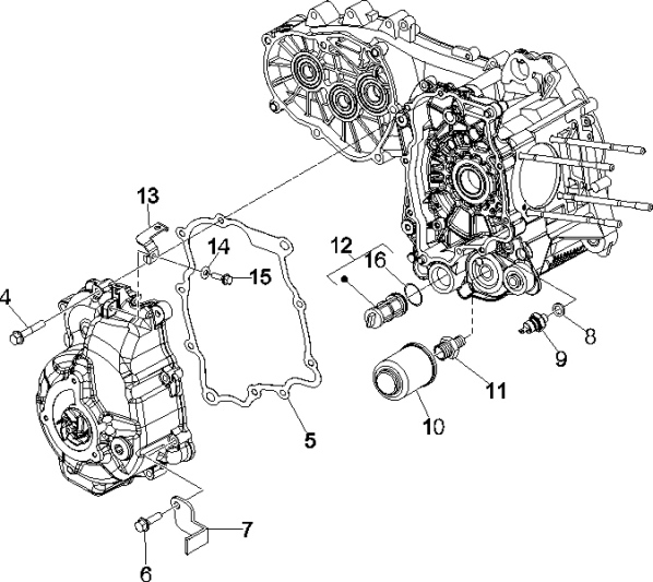 Cache volant magnétique Vespa GTS 250 ie 2005-2016 (sans ABS)
