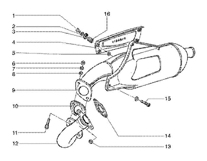 Silencieux Gilera Runner 180cc FXR 2 temps