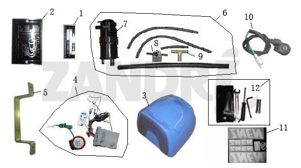Pièces diverses BTC Grande Retro GT1 bleu crème