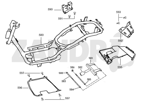 Pièces diverses BTC Riva Sport bleu foncé