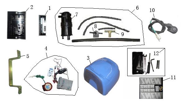 Pièces diverses Turbho RG50 noir