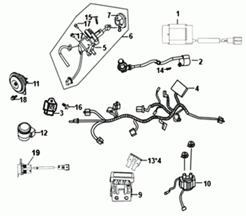 Pièce électrique Sym Fiddle III Euro4