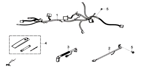 Faisceau de câbles Sym Joymax 300I ABS E3 2014-2016