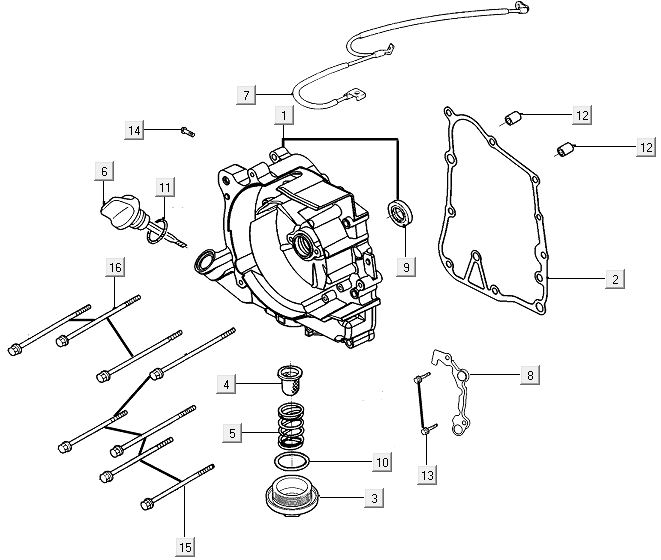 Carter droit Kymco New Like 150I E4