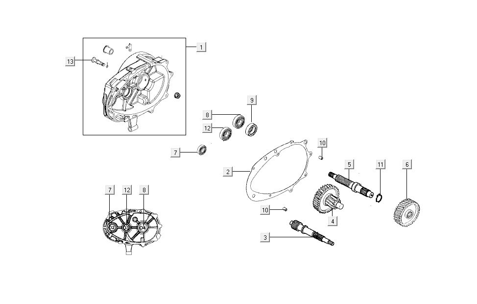 eindoverbr - carter moteur Kymco Super 8 4 temps (2007-2009) Rouge noir