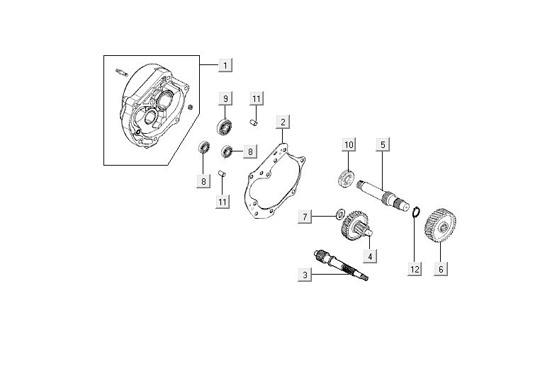 carter moteur Kymco Agility RS 4 temps rouge