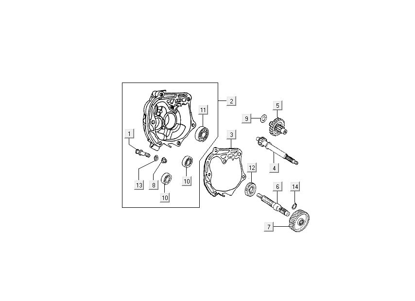 Transmission finale - Carter Kymco Super9 ac o.m noir mat argent