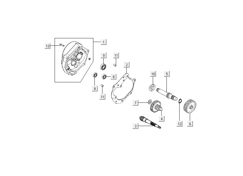 Transmission finale Kymco Like 4 temps diamant blanc comme T T