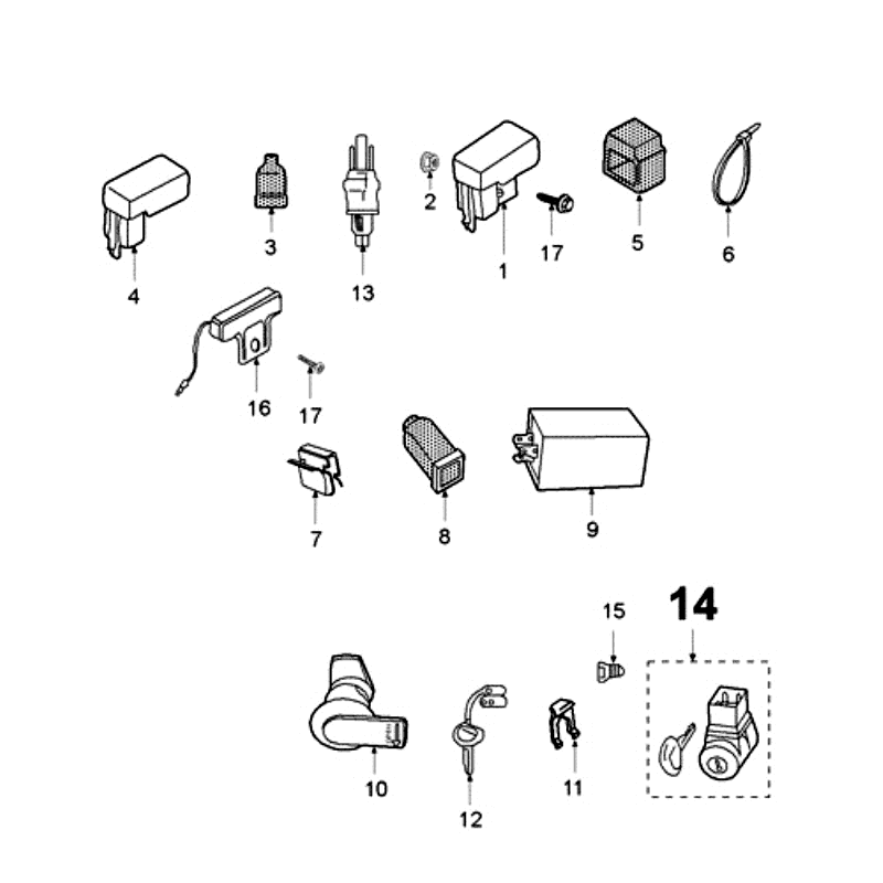 Pièce électrique Peugeot Fox Rouge-Elektrisch-Gedeelte-Peugeot-Fox-Delivery-Rood