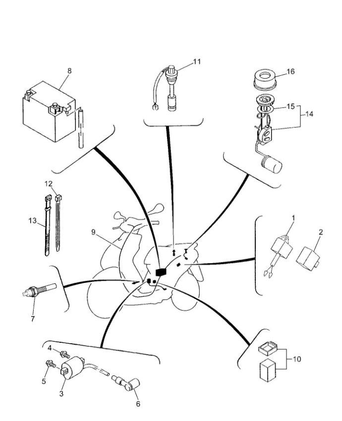 Pièces électriques 2 Yamaha Jog-R LC 2 temps