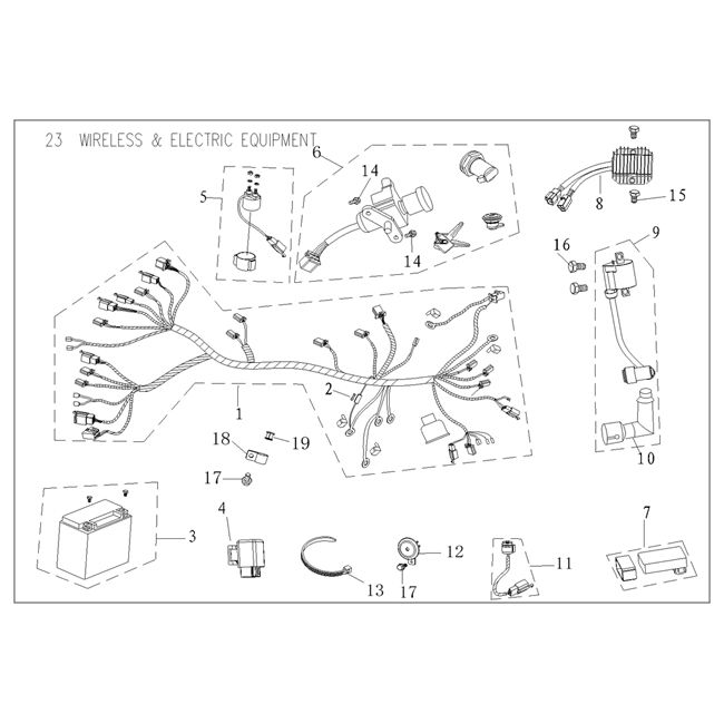 Pièces électriques Agm Vx50 plus