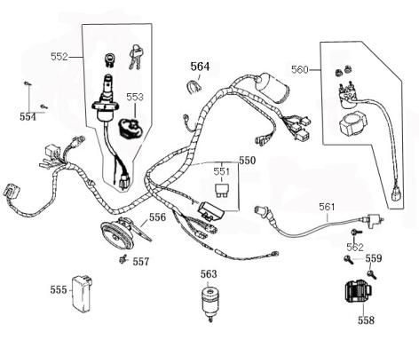 Pièces électriques Benzhou ZN50QT-36 crème