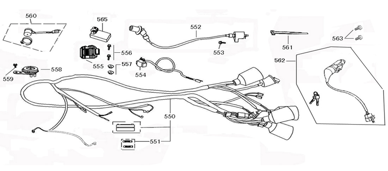 Pièces électriques China Star50 creme terra