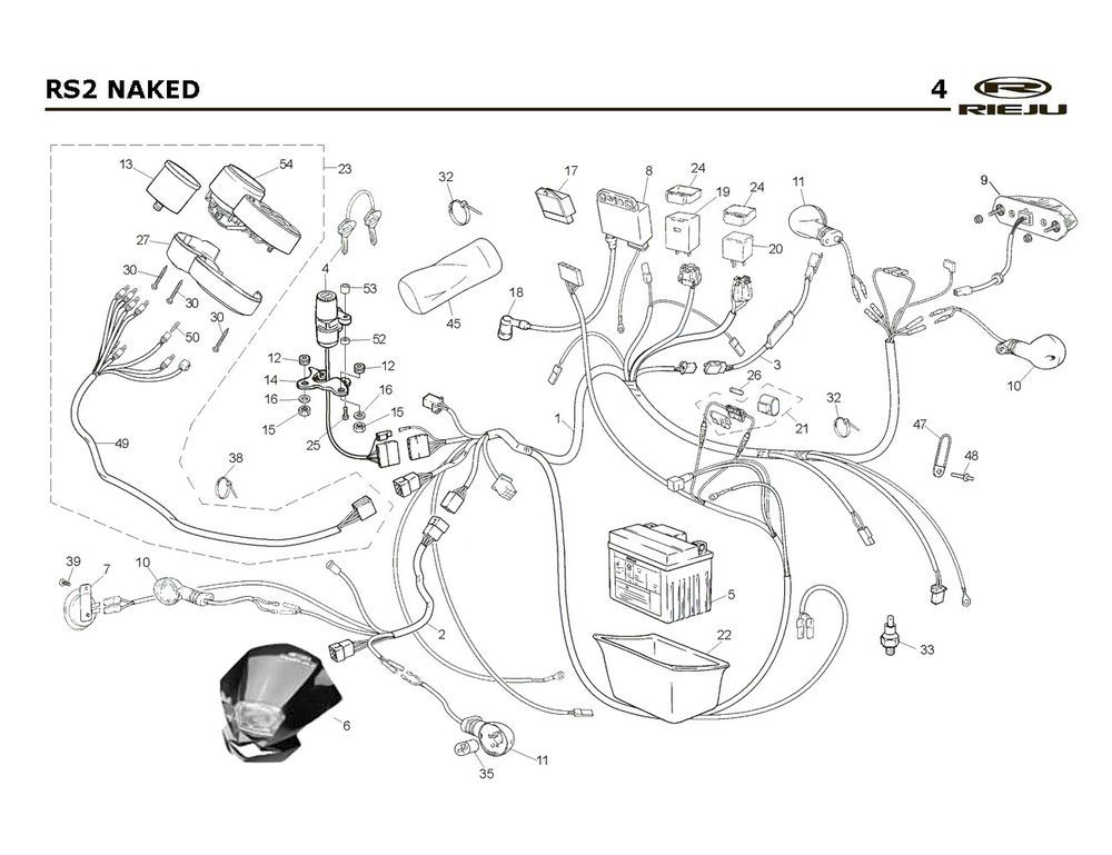 Pièces électriques Rieju Rs2 Naked black 2009 2 temps