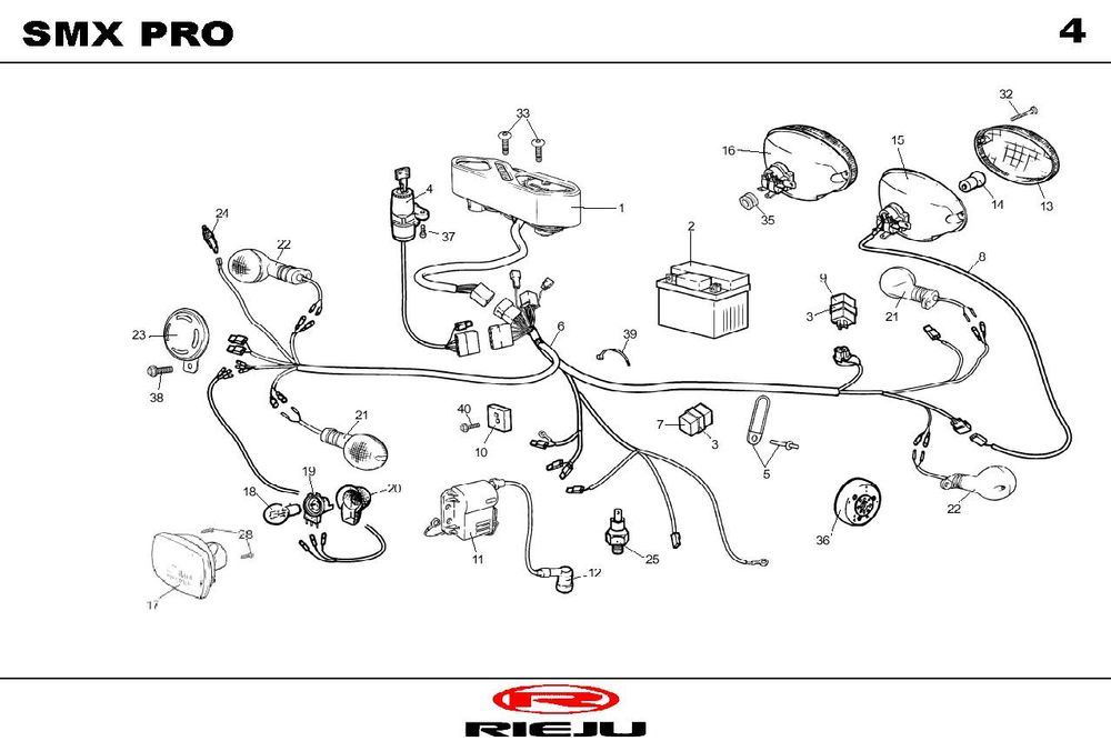 Pièces électriques Rieju SMX pro black 2004 2 temps