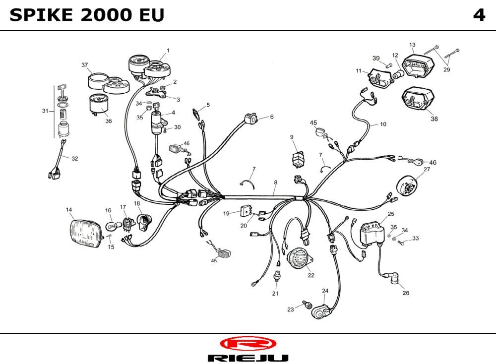 Pièces électriques Rieju Spike gris 2003 2 temps