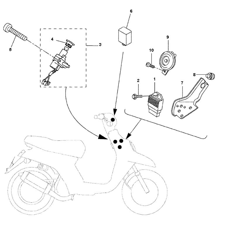 Pièces électriques 2 Yamaha Bw's 2 temps