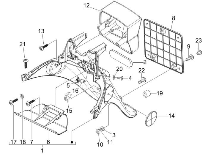 Bulle latérale Piaggio Fly 4 temps