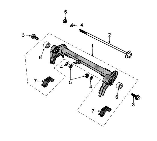 Engine bracket Peugeot Kisbee 2-takt