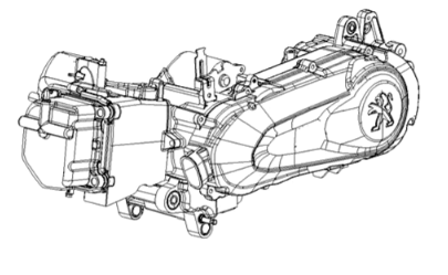 Engine Peugeot Django 125 EFI E4 2018-2020