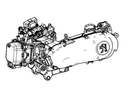 Engine Peugeot Tweet 125 EFI YO N SBC E4 2018-2020