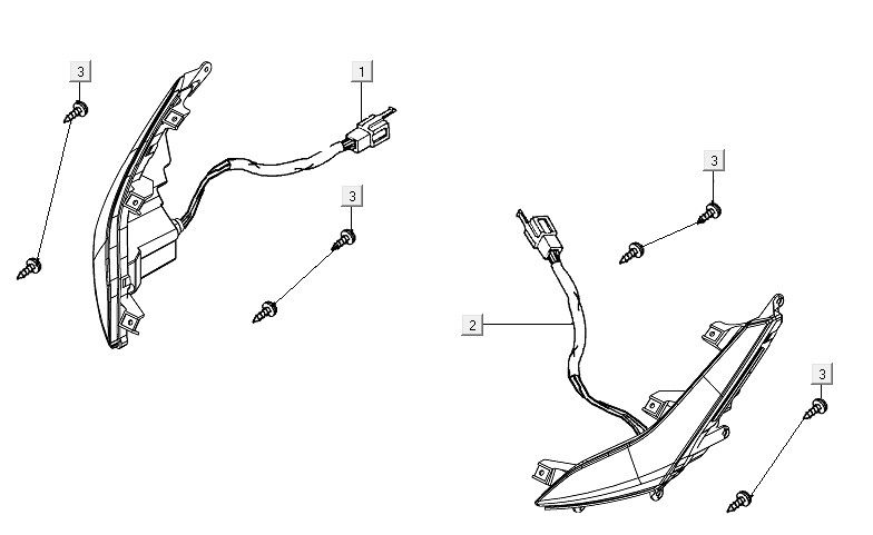 Clignotants avant Kymco People S150i E4