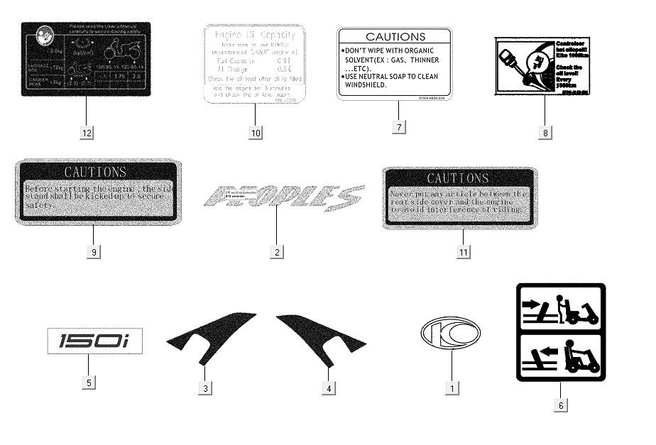Emblème Kymco People S150i E4