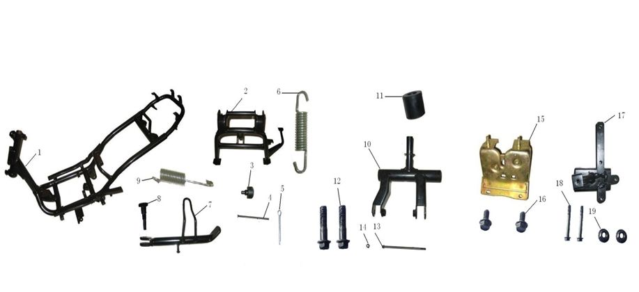 Cadre China Jet Ten 4 temps