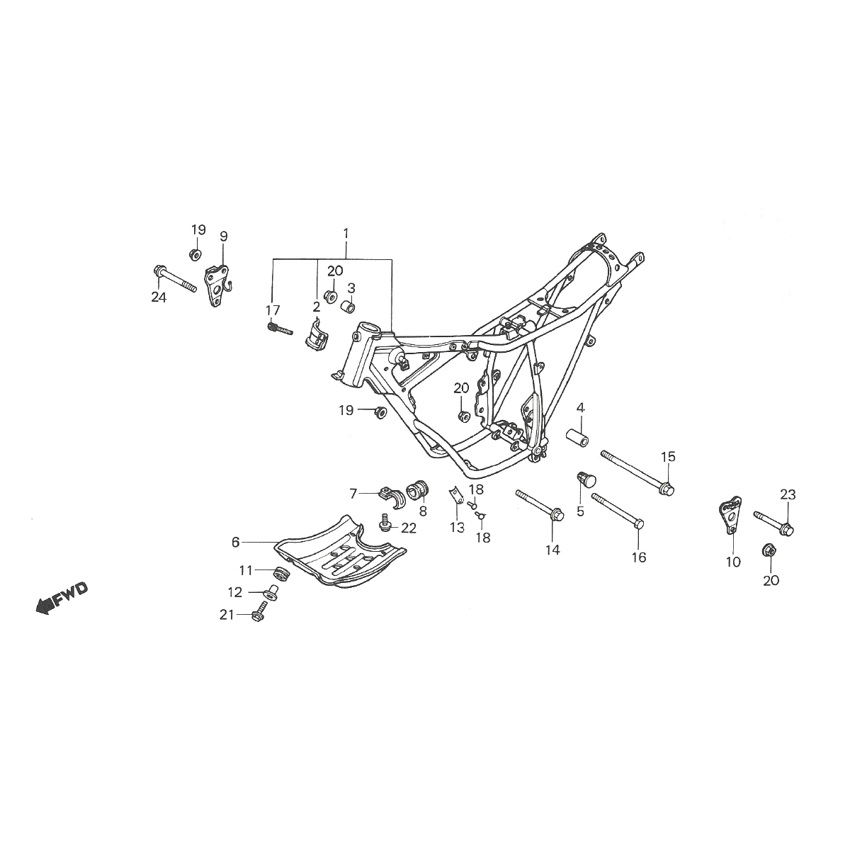 Châssis Honda MTX 50