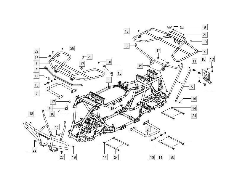 Châssis Kymco MXU 400